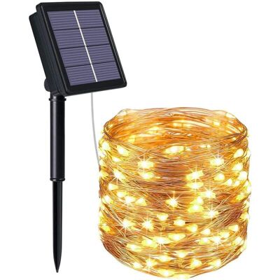 Melissa Guirlande Lumineuse Solaire, Lumières De Jardin (100 Led 8 Modes)10m / 33ft, Exterieur Étanche Lampe Solaire, Lumière Décorée Étanche Pour Noël, Mariage, Fête, - Publicité Melissa Guirlande Lumineuse Solaire, Lumières De Jardin (100 Led 8 Modes)10m / 33ft, Exterieur Étanche Lampe Solaire, Lumière Décorée Étanche Pour Noël, Mariage, Fête, - Publicité