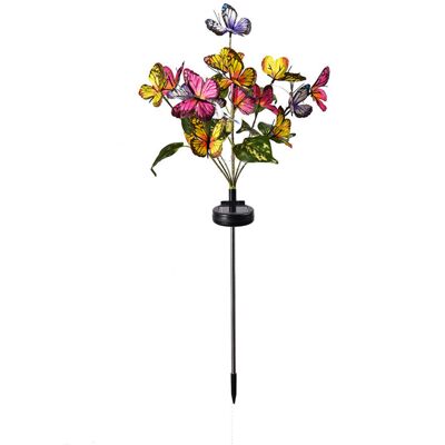 ACKERMAN Lampe Solaire Led Pour Pelouse, Jardin, Cour, Simulation De Papillon, Lumière Colorée - Publicité ACKERMAN Lampe Solaire Led Pour Pelouse, Jardin, Cour, Simulation De Papillon, Lumière Colorée - Publicité