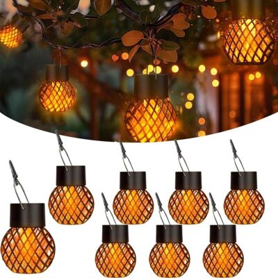 OEM 8 Pièces Lampes Solaires Suspendues,petites Lanternes Led À Suspendre Ip65 Étanche,lanterne Solaire De Jardin,lumière Solaire Extérieur Suspendue - Publicité OEM 8 Pièces Lampes Solaires Suspendues,petites Lanternes Led À Suspendre Ip65 Étanche,lanterne Solaire De Jardin,lumière Solaire Extérieur Suspendue - Publicité