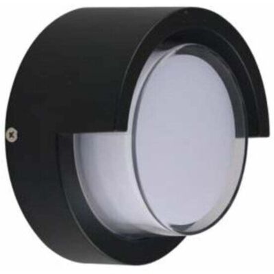 SCORPIO Applique Murale Led 12w Noire Ronde Ip65 Avec Cache - Couleur Chaude - Publicité SCORPIO Applique Murale Led 12w Noire Ronde Ip65 Avec Cache - Couleur Chaude - Publicité