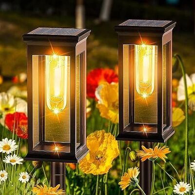 NONAME 2 Lumières Lampe Solaire Exterieur Jardin, 800mah Étanchéité Ip65 Lumiere Solaire Exterieur, Lampes Solaires À Allumage Automatique Pour L'Extérieur, Lampes Solaires Pour Allées Extérieures, Jardin - Publicité NONAME 2 Lumières Lampe Solaire Exterieur Jardin, 800mah Étanchéité Ip65 Lumiere Solaire Exterieur, Lampes Solaires À Allumage Automatique Pour L'Extérieur, Lampes Solaires Pour Allées Extérieures, Jardin - Publicité