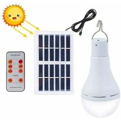 BRAST Ymyny Ampoule Led Solaire Étanche Avec Télécommande Et Minuteur, Luminaire D'Extérieur, Idéal Pour Un Jardin, Une Randonnée - Publicité BRAST Ymyny Ampoule Led Solaire Étanche Avec Télécommande Et Minuteur, Luminaire D'Extérieur, Idéal Pour Un Jardin, Une Randonnée - Publicité