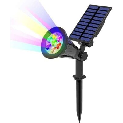ABYSSE 7 Led-solarleuchte, 2 Packungen, Solarstrahler Mit 7 Farbwechsel, Für Den Außenbereich, Kabellos, Wasserdicht, Ip65, Gartenlampe Mit 180° Verstellbarem Außen-solarstrahler Für Garten, Hof, Außenbereic - Publicité ABYSSE 7 Led-solarleuchte, 2 Packungen, Solarstrahler Mit 7 Farbwechsel, Für Den Außenbereich, Kabellos, Wasserdicht, Ip65, Gartenlampe Mit 180° Verstellbarem Außen-solarstrahler Für Garten, Hof, Außenbereic - Publicité
