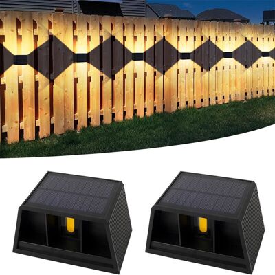 Melissa 2 Pièces Lampe Solaire Exterieur, 120°chaude Lumiere Solaire Exterieur, Eclairage Exterieur Solaire Vintage, Réglable Up Down Lumière Solaire Étanche Ip65, Pour Jardin Mur Clôture, Exterieures Jardin, - Publicité Melissa 2 Pièces Lampe Solaire Exterieur, 120°chaude Lumiere Solaire Exterieur, Eclairage Exterieur Solaire Vintage, Réglable Up Down Lumière Solaire Étanche Ip65, Pour Jardin Mur Clôture, Exterieures Jardin, - Publicité