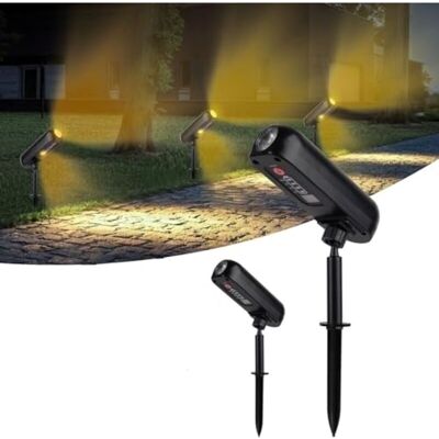 Scotch Projecteurs Solaires De Jardin, Lampes Solaires Led 3000k Pour Une Utilisation Extérieure, Indice De Protection Ip65, 2 Modes D'Éclairage (du Crépuscule À L'Aube) Pour Cour, Jardin, A - Publicité Scotch Projecteurs Solaires De Jardin, Lampes Solaires Led 3000k Pour Une Utilisation Extérieure, Indice De Protection Ip65, 2 Modes D'Éclairage (du Crépuscule À L'Aube) Pour Cour, Jardin, A - Publicité