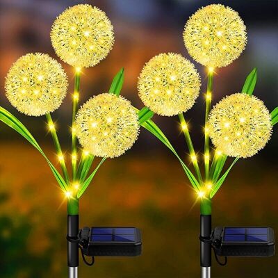 ACKERMAN Lampes Solaires De Jardin À Led Avec 2 Modes, Lampes Solaires De Jardin Colorées Et Imperméables Pour Patio, Cour, Pelouse, Allée, Mariage Et Paysage - Publicité ACKERMAN Lampes Solaires De Jardin À Led Avec 2 Modes, Lampes Solaires De Jardin Colorées Et Imperméables Pour Patio, Cour, Pelouse, Allée, Mariage Et Paysage - Publicité