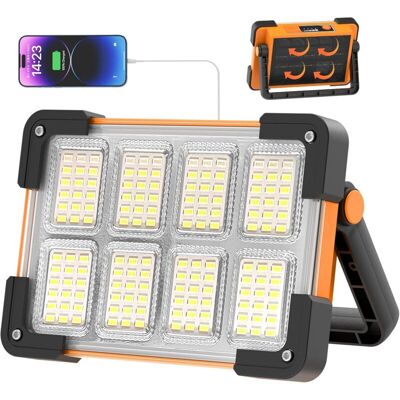 Melissa Projecteur Led Batterie, Projecteur Led Chantier, 4 Modes Lampe Led Rechargeable Solaire, Portable Led Lampe De Travail Étanche Usb, Baladeuse Led Rechargeable Pour Garage, Camping, Entretien, Urgence - Publicité Melissa Projecteur Led Batterie, Projecteur Led Chantier, 4 Modes Lampe Led Rechargeable Solaire, Portable Led Lampe De Travail Étanche Usb, Baladeuse Led Rechargeable Pour Garage, Camping, Entretien, Urgence - Publicité