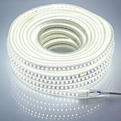 NONAME (blanc Froid, 20m) Bande Led 220v Sans Transformateur 20m, Smd 5730 120led/m Ruban Led Chantier Exterieur Etanche Ip67 20 Metres 6000k Blanc Froid - Publicité NONAME (blanc Froid, 20m) Bande Led 220v Sans Transformateur 20m, Smd 5730 120led/m Ruban Led Chantier Exterieur Etanche Ip67 20 Metres 6000k Blanc Froid - Publicité