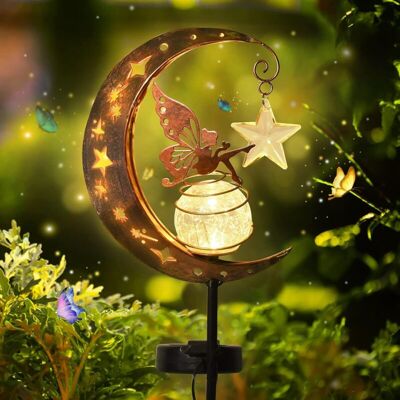 BRAST Lampes Solaires De Jardin, Décoration De Jardin Extérieur, Lumière En Forme De Lune, Lampes Solaires De Jardin Extérieur, Lampe Solaire Led Pour Pelouse, Allée, Patio, Balcon, Cour, Dé - Publicité BRAST Lampes Solaires De Jardin, Décoration De Jardin Extérieur, Lumière En Forme De Lune, Lampes Solaires De Jardin Extérieur, Lampe Solaire Led Pour Pelouse, Allée, Patio, Balcon, Cour, Dé - Publicité