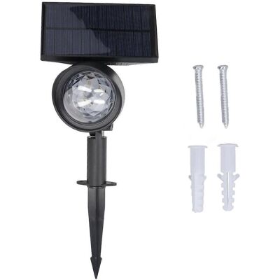 MIXHOME Projecteur Solaire 2 En 1 Pour Extérieur, Étanche, Rgb, Rotatif, Éclairage Paysager Et Décoration De Jardin - Publicité MIXHOME Projecteur Solaire 2 En 1 Pour Extérieur, Étanche, Rgb, Rotatif, Éclairage Paysager Et Décoration De Jardin - Publicité