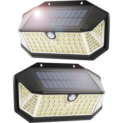 Melissa Ersandy – Lampe Solaire Extérieure 266 Led – 3 Modes D'Éclairage – Détecteur De Mouvement 120° – Ip65 Étanche – Lot De 2 Pièces - Publicité Melissa Ersandy – Lampe Solaire Extérieure 266 Led – 3 Modes D'Éclairage – Détecteur De Mouvement 120° – Ip65 Étanche – Lot De 2 Pièces - Publicité