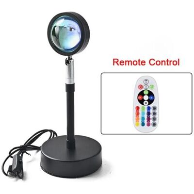 ABYSSE Sunset Lamp, Projecteur De Coucher De Soleil À Led - 15 Couleurs, Ambiance Décorative Pour Chambre, Rotation 360° - Publicité ABYSSE Sunset Lamp, Projecteur De Coucher De Soleil À Led - 15 Couleurs, Ambiance Décorative Pour Chambre, Rotation 360° - Publicité
