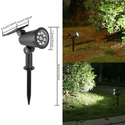 TRYWISE Lampe Projecteur Solaire Extérieure Ultra Lumineuse À 9 Led Blanc Froid – Étanche Ip65, Idéale Pour Éclairage De Jardin, Pelouse, Allée, Terrasse Et Façade De Villa Yun - Publicité TRYWISE Lampe Projecteur Solaire Extérieure Ultra Lumineuse À 9 Led Blanc Froid – Étanche Ip65, Idéale Pour Éclairage De Jardin, Pelouse, Allée, Terrasse Et Façade De Villa Yun - Publicité
