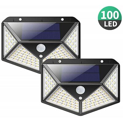 OEM Lampe Solaire Extérieur【version Puissante 2 Pack】100 Led 2200 Mah Éclairage Extérieur Étanche 270° Lumière Solaire Détecteur De Mouvement 180 ° Spot Solaire Applique Solaire Pour Jardin - Publicité OEM Lampe Solaire Extérieur【version Puissante 2 Pack】100 Led 2200 Mah Éclairage Extérieur Étanche 270° Lumière Solaire Détecteur De Mouvement 180 ° Spot Solaire Applique Solaire Pour Jardin - Publicité