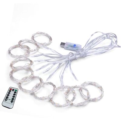 HEAT Guirlande Lumineuse Led Avec Rideau, 8 Modes, Télécommande, 3,3 X 3,3 M, Alimentation Usb, Haute Sécurité, Pour Le Bureau, L'Extérieur Et La Maison. Publicité HEAT Guirlande Lumineuse Led Avec Rideau, 8 Modes, Télécommande, 3,3 X 3,3 M, Alimentation Usb, Haute Sécurité, Pour Le Bureau, L'Extérieur Et La Maison. Publicité