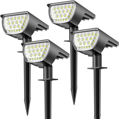OEM Jeu De Quatre Lampes Solaires Puissantes Pour L'Extérieur Ip65, Lampes Solaires Étanches Pour L'Extérieur, Lampes Solaires De Jardin, Éclairage Solaire D'Extérieur Pour La Décoration Du Jardin (blanc - Publicité OEM Jeu De Quatre Lampes Solaires Puissantes Pour L'Extérieur Ip65, Lampes Solaires Étanches Pour L'Extérieur, Lampes Solaires De Jardin, Éclairage Solaire D'Extérieur Pour La Décoration Du Jardin (blanc - Publicité
