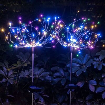 BRAST Ymyny Lot De 2 Guirlandes Lumineuses Solaires D'Extérieur Starburst, 120 Led, Feu D'Artifice Solaire, 40 Fils De Cuivre, Pour Allée, Patio, Pelouse, Jardin, Décoration De Fête, Multicolore - Publicité BRAST Ymyny Lot De 2 Guirlandes Lumineuses Solaires D'Extérieur Starburst, 120 Led, Feu D'Artifice Solaire, 40 Fils De Cuivre, Pour Allée, Patio, Pelouse, Jardin, Décoration De Fête, Multicolore - Publicité
