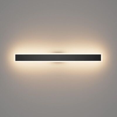 Melissa Applique Murale Longue Extérieure Led Villa 80cm Ip54 Étanche Noir - Blanc Chaud 3000k - Jardin, Porche - Publicité Melissa Applique Murale Longue Extérieure Led Villa 80cm Ip54 Étanche Noir - Blanc Chaud 3000k - Jardin, Porche - Publicité