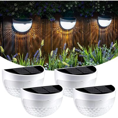 Lampes Solaires Pour Poteaux De Clôture, Lampes De Terrasse Extérieures Étanches Pour Clôture, Terrasse, Escaliers, Poteaux Et Murs (paquet De 4)-aquaforge - Publicité Lampes Solaires Pour Poteaux De Clôture, Lampes De Terrasse Extérieures Étanches Pour Clôture, Terrasse, Escaliers, Poteaux Et Murs (paquet De 4)-aquaforge - Publicité