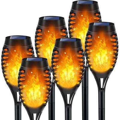 NONAME Lampes Solaires D'Extérieur (lot De 6, Lumière Chaude) – Effet De Flamme Vacillante Réaliste, Lampes Solaires De Jardin Étanches, Adaptées À La Décoration Extérieure. Publicité NONAME Lampes Solaires D'Extérieur (lot De 6, Lumière Chaude) – Effet De Flamme Vacillante Réaliste, Lampes Solaires De Jardin Étanches, Adaptées À La Décoration Extérieure. Publicité