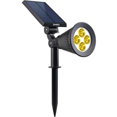ABYSSE Spot Solaire Projecteur 2 En 1 À Piquer Ou À Fixer Dimmable Led Blanc Chaud,29 X 9.5 X 34 Cm(1 Pcs) - Publicité ABYSSE Spot Solaire Projecteur 2 En 1 À Piquer Ou À Fixer Dimmable Led Blanc Chaud,29 X 9.5 X 34 Cm(1 Pcs) - Publicité