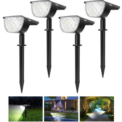 PELTOR 【4 Pack 30 Led】spot Solaire Extérieur, Lampes Solaires Etanche Ip67 Projecteur Solaire Réglable Avec Panneau Solaire 180° Eclairage Extérieur Solaire Pour Jardin, Cour, Chemin, Allée… - Publicité PELTOR 【4 Pack 30 Led】spot Solaire Extérieur, Lampes Solaires Etanche Ip67 Projecteur Solaire Réglable Avec Panneau Solaire 180° Eclairage Extérieur Solaire Pour Jardin, Cour, Chemin, Allée… - Publicité