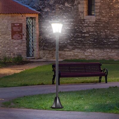 PELTOR Lanterne Solaire De Jardin Led 40 Lumens, Ip44 Noir 18x18x160 Cm, Éclairage Extérieur Étanche Pour Terrasse Et Allée, Décoration Paysagère Moderne - Publicité PELTOR Lanterne Solaire De Jardin Led 40 Lumens, Ip44 Noir 18x18x160 Cm, Éclairage Extérieur Étanche Pour Terrasse Et Allée, Décoration Paysagère Moderne - Publicité