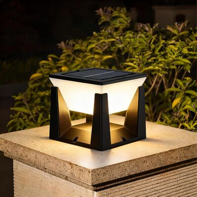 BLEOSAN 2w Borne Solaire Extérieur Éclairage De Portail, Jardin Et Pilier Lampadaire Solaire Étanche Ip65 3000k /4000k/6000k Noir Pour Chemin, Terrasse - Publicité BLEOSAN 2w Borne Solaire Extérieur Éclairage De Portail, Jardin Et Pilier Lampadaire Solaire Étanche Ip65 3000k /4000k/6000k Noir Pour Chemin, Terrasse - Publicité