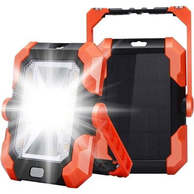 BRINSEA Projecteur Led Rechargeable Charge Solaire Usb Projecteur Chantier Lumière Lampe De Travail Lanterne Portable Avec 4 Modes Sos Rotation À 360° Poignée Réglable Et Magnétique Pour Camping - Publicité BRINSEA Projecteur Led Rechargeable Charge Solaire Usb Projecteur Chantier Lumière Lampe De Travail Lanterne Portable Avec 4 Modes Sos Rotation À 360° Poignée Réglable Et Magnétique Pour Camping - Publicité