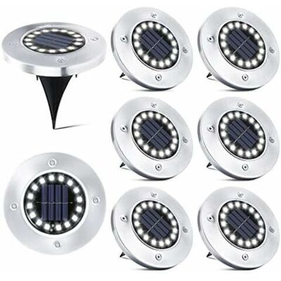 URSUS 8 Pièces 16 Led Lampe Solaire Extérieur, Spot Solaire Jardin Encastrable Lumière Ip65 Etanche Lampadaire Pour Passerelle Chemin Terrasse Cour Souterraine Encastrer Pelouse, Blanc Froid - Publicité URSUS 8 Pièces 16 Led Lampe Solaire Extérieur, Spot Solaire Jardin Encastrable Lumière Ip65 Etanche Lampadaire Pour Passerelle Chemin Terrasse Cour Souterraine Encastrer Pelouse, Blanc Froid - Publicité