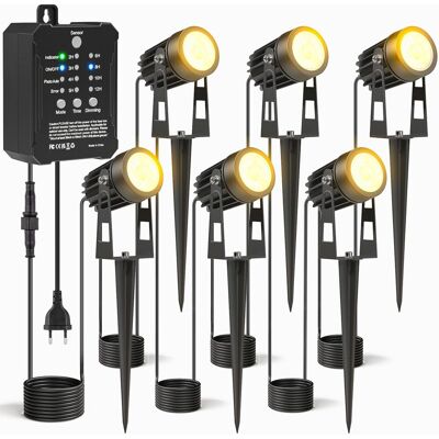 ACKERMAN Projecteur Extérieur À Réglage Avec Transformateur En 6 Pièces, Projecteur De Jardin À Capteur Photo, Led Imperméable Extérieur, Éclairage Électrique 2700k, Éclairage De Jardin Pour Jardin, Arbre, Pel - Publicité ACKERMAN Projecteur Extérieur À Réglage Avec Transformateur En 6 Pièces, Projecteur De Jardin À Capteur Photo, Led Imperméable Extérieur, Éclairage Électrique 2700k, Éclairage De Jardin Pour Jardin, Arbre, Pel - Publicité