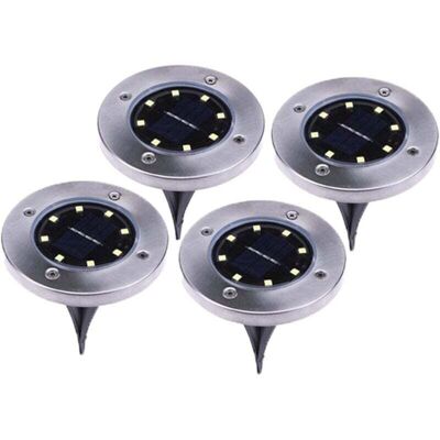 OEM Lot De 4 Lampadaires Solaires D'Extérieur Génériques, Lampes Solaires À Led Étanches Ip65, Éclairage Paysager Pour Jardin, Cour, Chemin - Publicité OEM Lot De 4 Lampadaires Solaires D'Extérieur Génériques, Lampes Solaires À Led Étanches Ip65, Éclairage Paysager Pour Jardin, Cour, Chemin - Publicité