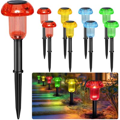 Scotch Lumières Solaires Extérieures 8pcs Lampes Jardin Etanche Lampe Sans Fil Led Imperméables Champignon 3 Couleurs Solaire Extérieur Pour Chemins Pelouse Terrasse Automatique (rouge Vert Jaune) - Publicité Scotch Lumières Solaires Extérieures 8pcs Lampes Jardin Etanche Lampe Sans Fil Led Imperméables Champignon 3 Couleurs Solaire Extérieur Pour Chemins Pelouse Terrasse Automatique (rouge Vert Jaune) - Publicité