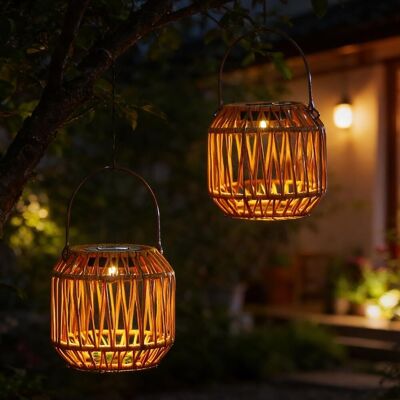 MARYPLAST Hovceh Lampadaire Solaire Exterieur, 2 Pièces Lanterne Solaire Exterieur Jardin, Lampes Solaires Tricotées À La Main, Ip44 Suspendre Lanterne Solaire Décoration De Terrasse, Cour Et Balcon (f) - Publicité MARYPLAST Hovceh Lampadaire Solaire Exterieur, 2 Pièces Lanterne Solaire Exterieur Jardin, Lampes Solaires Tricotées À La Main, Ip44 Suspendre Lanterne Solaire Décoration De Terrasse, Cour Et Balcon (f) - Publicité