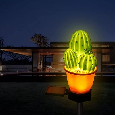 ALVIOR Lampadaire Solaire Pour Jardin - Applique Solaire Étanche Ip65 - Pour Allée, Terrasse, Pelouse - Cactus Ou Ananas - 1 Pièce - Publicité ALVIOR Lampadaire Solaire Pour Jardin - Applique Solaire Étanche Ip65 - Pour Allée, Terrasse, Pelouse - Cactus Ou Ananas - 1 Pièce - Publicité