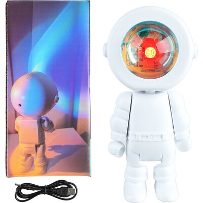 EOSNOW Lampe Robot Astronaute Romantique, Projecteur De Lumière Led Pour Chambre À Coucher, Diffusion En Direct, Décor De Salle De Fête, Charge Avec Toucher, 7 Couleurs Changeantes - Publicité EOSNOW Lampe Robot Astronaute Romantique, Projecteur De Lumière Led Pour Chambre À Coucher, Diffusion En Direct, Décor De Salle De Fête, Charge Avec Toucher, 7 Couleurs Changeantes - Publicité