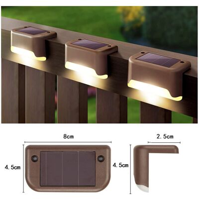 Lot De 10 Lampes Solaires Led Étanches Pour Terrasse (lumière Blanche)-aquaforge - Publicité Lot De 10 Lampes Solaires Led Étanches Pour Terrasse (lumière Blanche)-aquaforge - Publicité