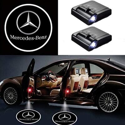 Cellfast 2 Pcs Porte De Voiture Sans Fil Led Bienvenue Laser Projecteur Logo Lumière Lampe Fantôme Ombre Lumière Logos (mercedes) My09141 - Publicité Cellfast 2 Pcs Porte De Voiture Sans Fil Led Bienvenue Laser Projecteur Logo Lumière Lampe Fantôme Ombre Lumière Logos (mercedes) My09141 - Publicité
