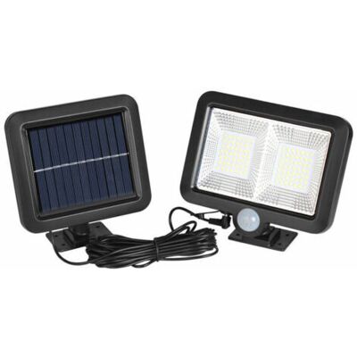 ABYSSE Lampe Solaire Exterieur Detecteur De Mouvement, Led Spot Solaire Exterieur, Étanche Ip65 Angle D'Éclairage De 120°, Lumière Solaire Avec Câble De 5m Pour Cabanon, Garage, Jardin, Balcon,fonepro,,debun - Publicité ABYSSE Lampe Solaire Exterieur Detecteur De Mouvement, Led Spot Solaire Exterieur, Étanche Ip65 Angle D'Éclairage De 120°, Lumière Solaire Avec Câble De 5m Pour Cabanon, Garage, Jardin, Balcon,fonepro,,debun - Publicité