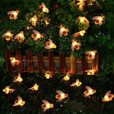 ABYSSE Guirlande Lumineuse Led Solaire Abeille De Jardin 6,5m 30 Lumières - Publicité ABYSSE Guirlande Lumineuse Led Solaire Abeille De Jardin 6,5m 30 Lumières - Publicité