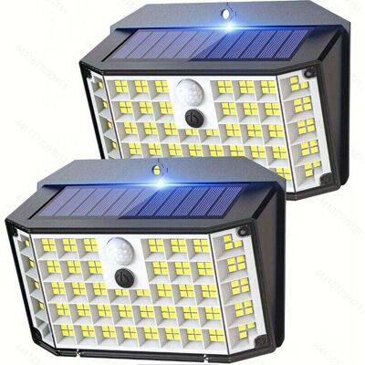 BRAST Lot De 2 Lampes Solaires D'Extérieur Pour Jardin 3 Modes Appliques Murales Extérieures Sans Fil Lampes Murales Solaires Avec Détecteur De Mouvement Extérieur - Publicité BRAST Lot De 2 Lampes Solaires D'Extérieur Pour Jardin 3 Modes Appliques Murales Extérieures Sans Fil Lampes Murales Solaires Avec Détecteur De Mouvement Extérieur - Publicité