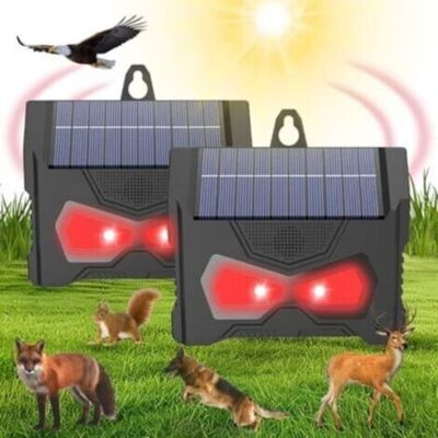 SCORPIO Lot De 2 Lampes Solaires Anti-prédateurs, Œil De Prédateur À Énergie Solaire Avec Deux Lumières Clignotantes Rouges Pour Jardin, Garage, Terrasse, Étanche Ip66, Extérieur - Publicité SCORPIO Lot De 2 Lampes Solaires Anti-prédateurs, Œil De Prédateur À Énergie Solaire Avec Deux Lumières Clignotantes Rouges Pour Jardin, Garage, Terrasse, Étanche Ip66, Extérieur - Publicité