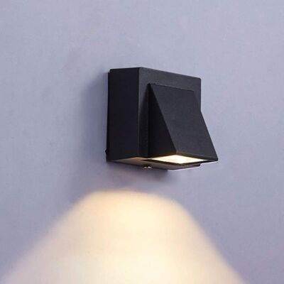SANS MARQUE Led Applique Murale Imperméable/extérieure Ip65 Imperméable Moderne Simple Noir Projecteur À Tête Unique (blanc Chaud) - Publicité SANS MARQUE Led Applique Murale Imperméable/extérieure Ip65 Imperméable Moderne Simple Noir Projecteur À Tête Unique (blanc Chaud) - Publicité