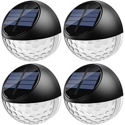 Melissa Lot De 4 Led Lampes Solaire Applique Murale Extérieur Ip65 Étanche Éclairage Décorative Lumière Blanc Chaud, Lampe De Clôture Mur Terrasse Jardin Porte D'Entrée Escalier Cour Allée Chemin [classe Éner - Publicité Melissa Lot De 4 Led Lampes Solaire Applique Murale Extérieur Ip65 Étanche Éclairage Décorative Lumière Blanc Chaud, Lampe De Clôture Mur Terrasse Jardin Porte D'Entrée Escalier Cour Allée Chemin [classe Éner - Publicité