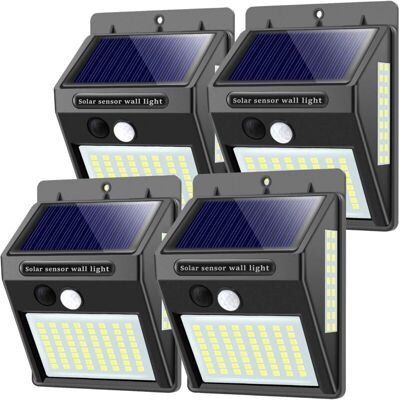 Scotch Lampes Solaires Pour Extérieur Avec Détecteur De Mouvement, ,haute Qualité 100led-1000lumen Lumière Solaire Extérieure 1200mah Applique Murale Étanche Solaire Led Détecteur-4 Pièces - Publicité Scotch Lampes Solaires Pour Extérieur Avec Détecteur De Mouvement, ,haute Qualité 100led-1000lumen Lumière Solaire Extérieure 1200mah Applique Murale Étanche Solaire Led Détecteur-4 Pièces - Publicité