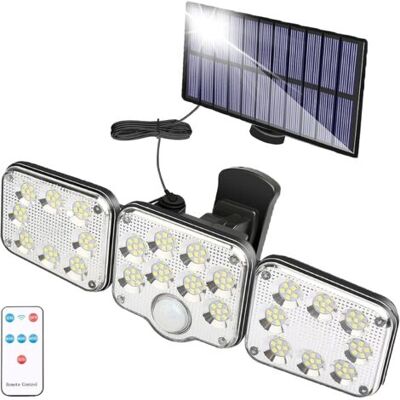 OEM Lumière Solaire Extérieure Avec Détecteur De Mouvement 130 Led, Lumière Solaire De Jardin À 1300 Lumen, Lampe Solaire Avec Câble De 5m, Projecteur Led Spot Mural Avec Télécommande, Étanche Ip6 - Publicité OEM Lumière Solaire Extérieure Avec Détecteur De Mouvement 130 Led, Lumière Solaire De Jardin À 1300 Lumen, Lampe Solaire Avec Câble De 5m, Projecteur Led Spot Mural Avec Télécommande, Étanche Ip6 - Publicité