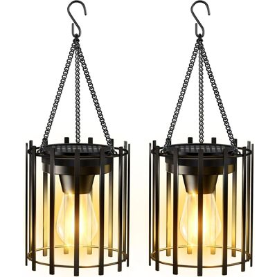 OEM Lanternes Solaires Extérieures Imperméables, Lumineuses Lampes Solaires Suspendues Lanternes Extérieures Décoratives, Auto On / Off Metal Hanging Lantern Lights Pour Pathway Yard Garden Decor 2pcs - Publicité OEM Lanternes Solaires Extérieures Imperméables, Lumineuses Lampes Solaires Suspendues Lanternes Extérieures Décoratives, Auto On / Off Metal Hanging Lantern Lights Pour Pathway Yard Garden Decor 2pcs - Publicité