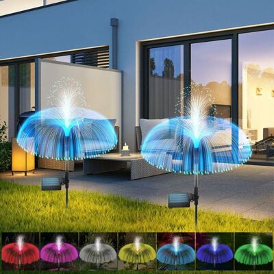 MOXIE Lot De 2 Lampes Solaires Pour Jardin Extérieur,méduses,lampes Solaires De Jardin,avec Led Changeant De Couleur,étanche,fonctionne À L'Énergie Solaire - Publicité MOXIE Lot De 2 Lampes Solaires Pour Jardin Extérieur,méduses,lampes Solaires De Jardin,avec Led Changeant De Couleur,étanche,fonctionne À L'Énergie Solaire - Publicité