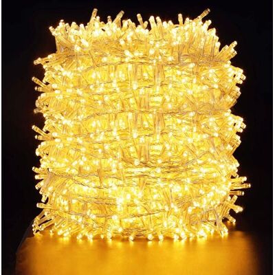 MOXIE Aougo – Guirlande Lumineuse D'Extérieur 100m 500 Led – Étanche Ip44 – 8 Modes D'Éclairage – Câble Transparent Blanc Chaud Pour Décoration - Publicité MOXIE Aougo – Guirlande Lumineuse D'Extérieur 100m 500 Led – Étanche Ip44 – 8 Modes D'Éclairage – Câble Transparent Blanc Chaud Pour Décoration - Publicité