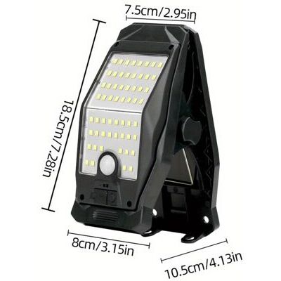 ABYSSE Lampe Led Solaire À Détecteur De Mouvement – Lampadaire D’extérieur À Clipser, Rechargeable Usb, Ip44 Pour Jardin, Patio Et Terrasse - Publicité ABYSSE Lampe Led Solaire À Détecteur De Mouvement – Lampadaire D’extérieur À Clipser, Rechargeable Usb, Ip44 Pour Jardin, Patio Et Terrasse - Publicité